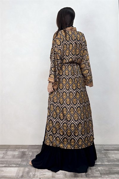 Premium İpek Kimono - Gold Kronos