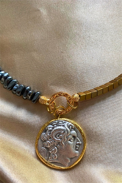 Zeus Amun Hematit Kolye