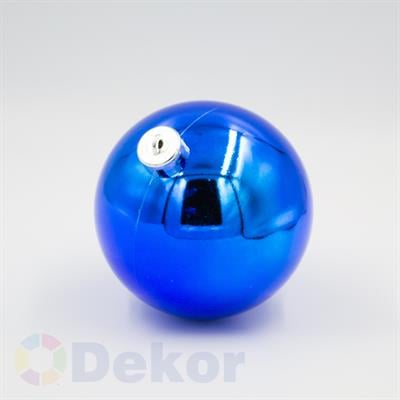 12 cm Yılbaşı Topu Blue PARLAK