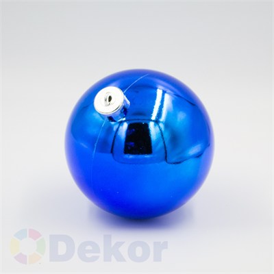 15 cm Yılbaşı Topu Blue PARLAK