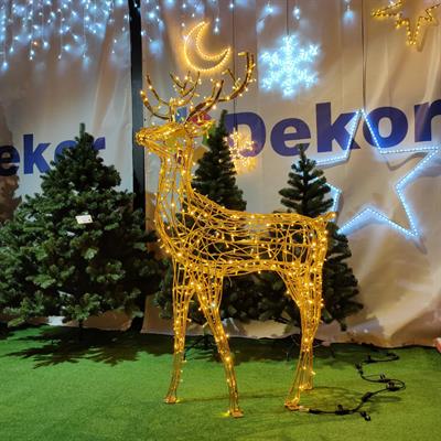 230 cm Gold Geyik Kahverengi Boynuzlu