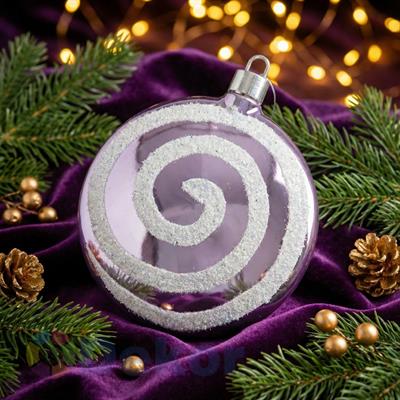 Mor Beyaz Lolipop Şeker 30 cm