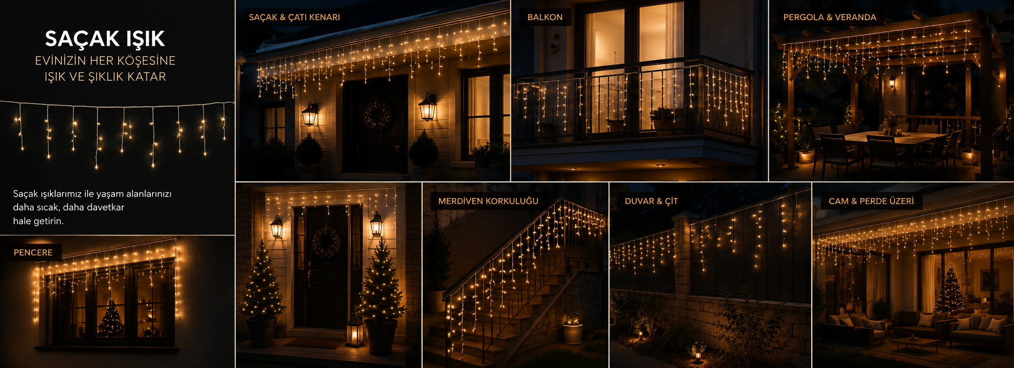 Saçak Işık 