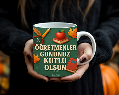 Öğretmenler Günü Hediyesi – 3D Özel Baskılı Porselen Kupa