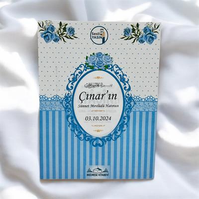 Kişiye Özel Etiketli Ekonomik Mavi-Beyaz Yasin-i Şerif Kitabı