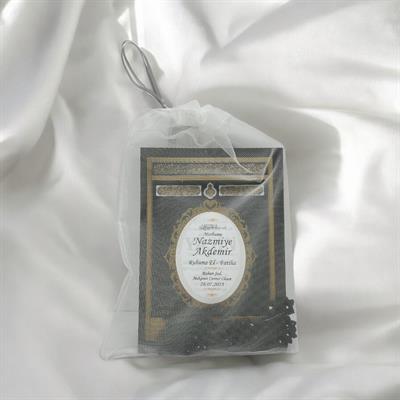 Kişiye Özel Etiketli Ekonomik Siyah Yasin-i Şerif Kitap Seti