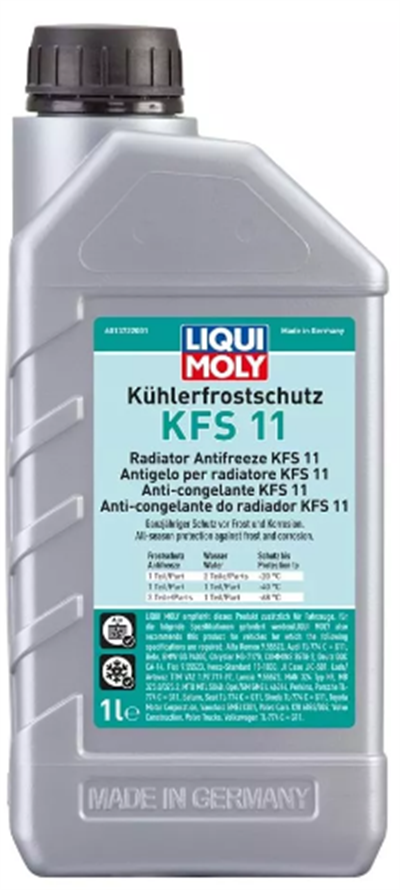 LIQUI MOLY Konsantre Antifriz KFS 11 –68°C /G11/ KFS11 1 Litre        