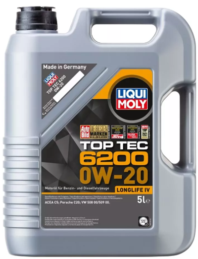 Liqui Moly Top Tec 6200 0W-20 Motor Yağı 4 Litre