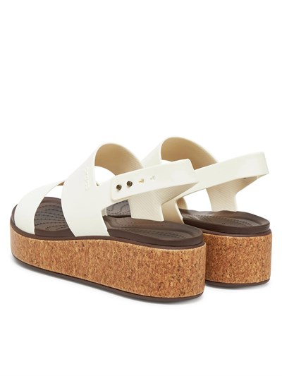 CROCS BROOKLYN CORK LOW WEDGE KADIN SANDALET 211144-0WV