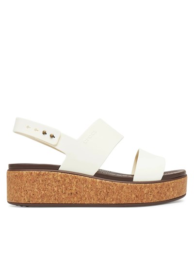 CROCS BROOKLYN CORK LOW WEDGE KADIN SANDALET 211144-0WV