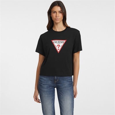 GUESS ICONIC KADIN T-SHIRT W4YI73K8HM0-JBLK
