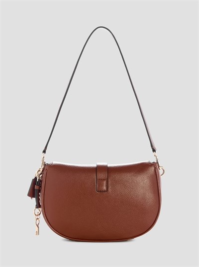 GUESS KADIN OMUZ ÇANTASI BG989718-COGNAC