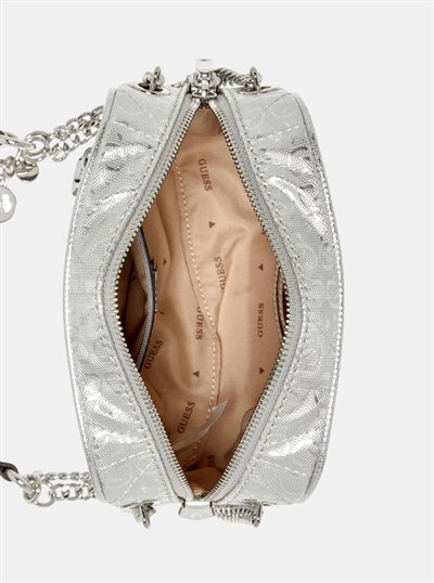 GUESS KADIN OMUZ ÇANTASI GY966314-SILVER