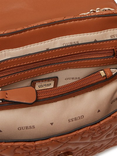 GUESS KADIN OMUZ ÇANTASI QL965821-CARAMEL