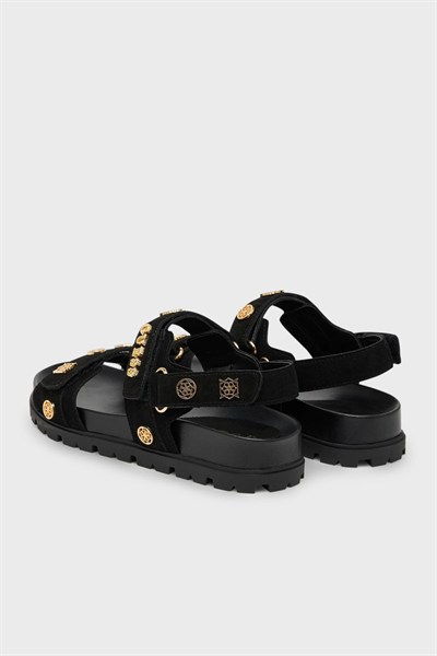GUESS KADIN SANDALET FLPFLOESU03-BLACK