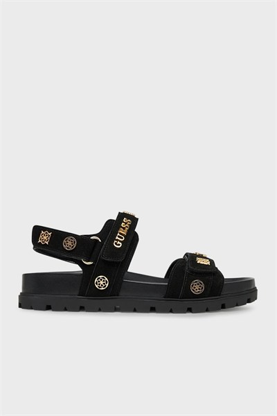 GUESS KADIN SANDALET FLPFLOESU03-BLACK