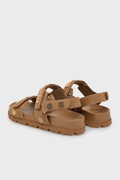 GUESS KADIN SANDALET FLPFLOESU03-BROWN