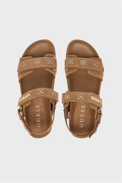 GUESS KADIN SANDALET FLPFLOESU03-BROWN