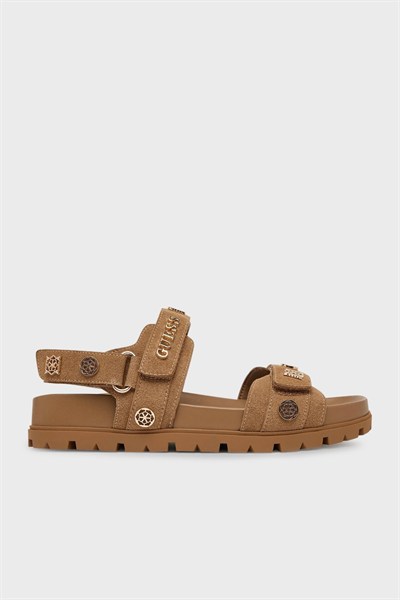 GUESS KADIN SANDALET FLPFLOESU03-BROWN