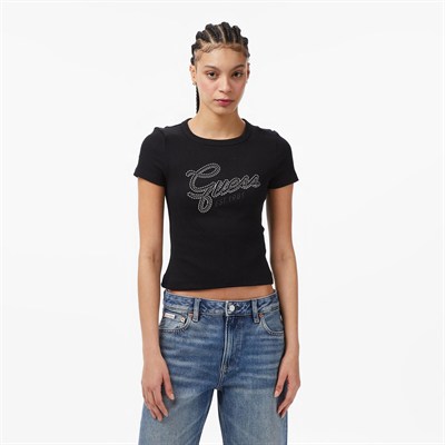 GUESS KADIN T-SHIRT W6RI22KA0H1-JBLK