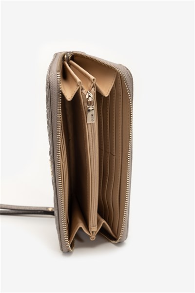GUESS LIBBY KADIN CÜZDAN GG9912146-DARK-TAUPE