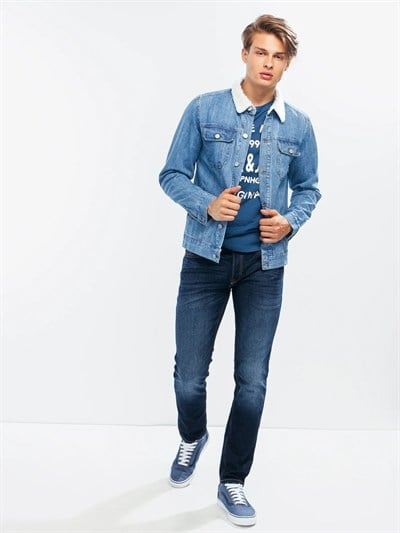 JACK & JONES ERKEK PANTOLON 12127242-BLUE