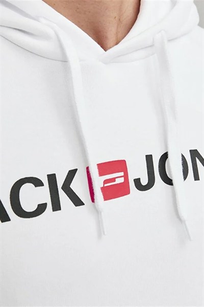 JACK JONES ERKEK SWEATSHIRT 12137054-WHITE