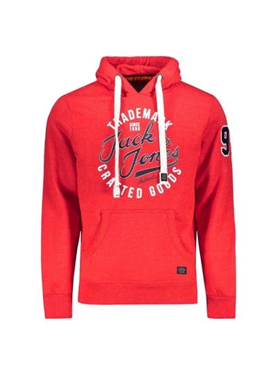 JACK & JONES ERKEK SWEATSHIRT 12143350-FIERY-RED