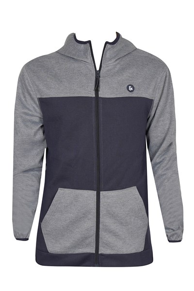 JACK & JONES ERKEK SWEATSHIRT 12153106-MELANGE-GREY