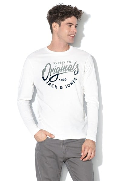 JACK & JONES ERKEK SWEATSHIRT 12161385-CLOUD