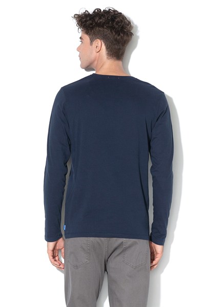 JACK & JONES ERKEK SWEATSHIRT 12161385-NAVY