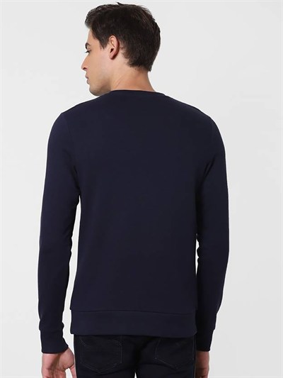 JACK & JONES ERKEK SWEATSHIRT 12161796-NAVY