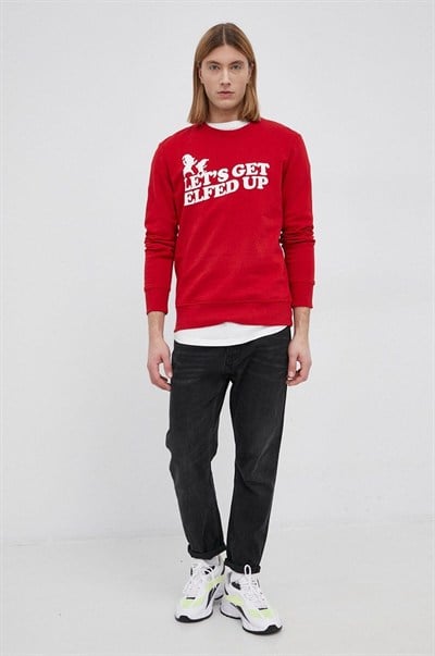 JACK JONES ERKEK SWEATSHIRT 12198356-SAGE