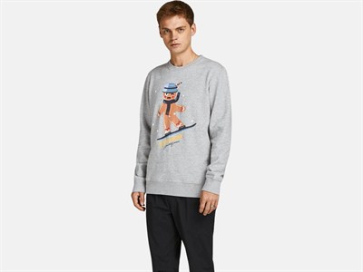 JACK JONES ERKEK SWEATSHIRT 12198379-MELA