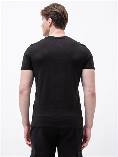 JACK JONES ERKEK T-SHIRT 12198772-BLACK