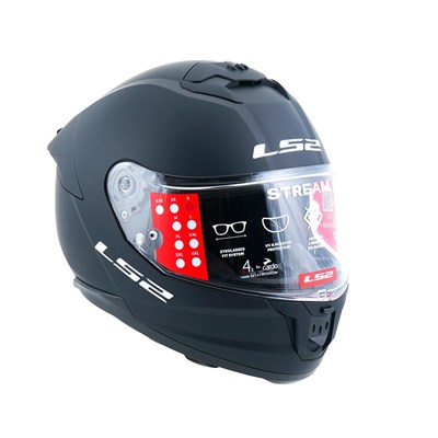 LS2 STREAM II KASK FF808-MATT-BLACK