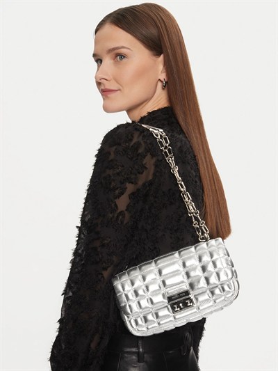 MICHAEL KORS KADIN OMUZ ÇANTASI 30S4S2RL5K-SILVER