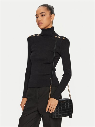 MICHAEL KORS KADIN OMUZ ÇANTASI 32R4GJ6M8L-BLACK