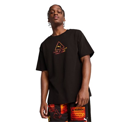 PUMA SCOOT CAUTION ERKEK T-SHIRT 630698-01