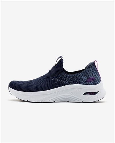 SKECHERS ARCH FIT DLUX KADIN AYAKKABI 149684-NVY