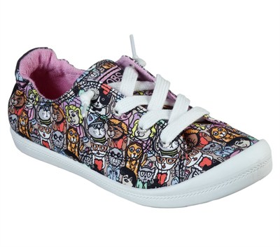SKECHERS BEACH BINGO KADIN AYAKKABI 33429-BKMT