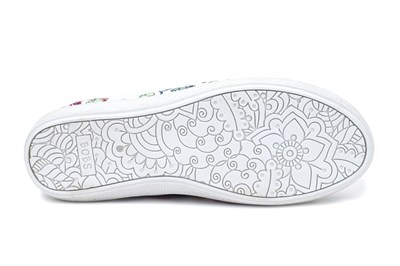 SKECHERS BOBS CUTE PASTEL DOODLEZ KADIN AYAKKABI 113927-WMLT