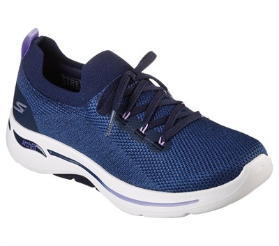 SKECHERS GO WALK ARCH FIT KADIN AYAKKABI 124863-NVLV