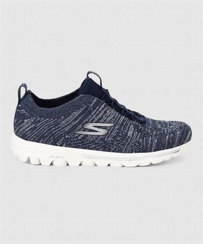 SKECHERS GO WALK TRAVEL KADIN AYAKKABI 124992-NVBL