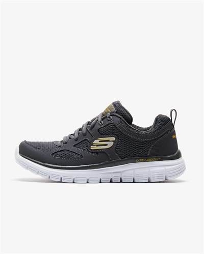 SKECHERS LITE-WEIGHT QTR OVERLAY ERKEK AYAKKABI 52635-CHAR