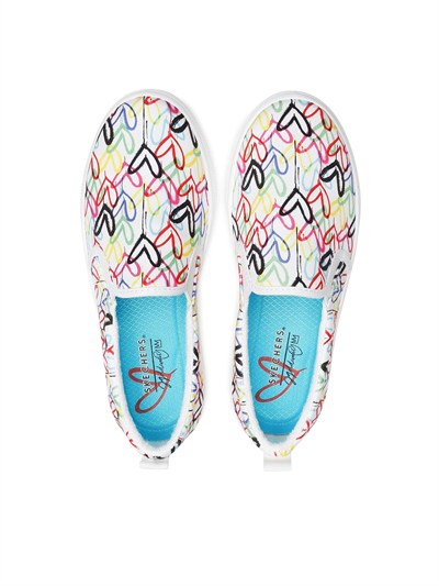 SKECHERS POPY DRIPPIN LOVE KADIN AYAKKABI 155503-WMLT