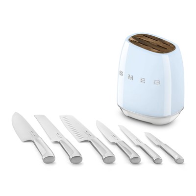 SMEG 50S STYLE RETRO 6LI BLOK BIÇAK SETİ KBSF02PB