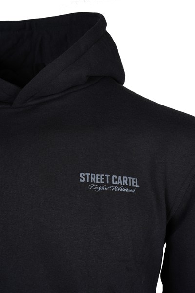 STREET CARTEL ERKEK SWEATSHIRT 54138-BLACK