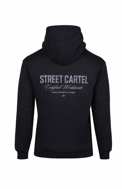 STREET CARTEL ERKEK SWEATSHIRT 54138-BLACK