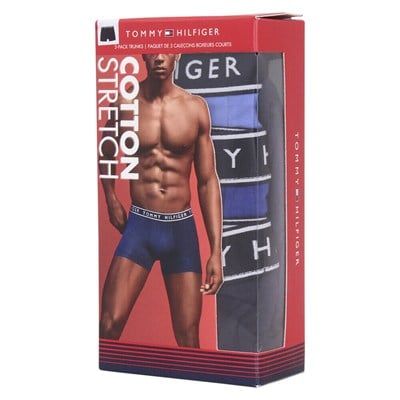 TOMMY HILFIGER COTTON STRETCH ERKEK 3 LÜ BOXER 09T4225-464